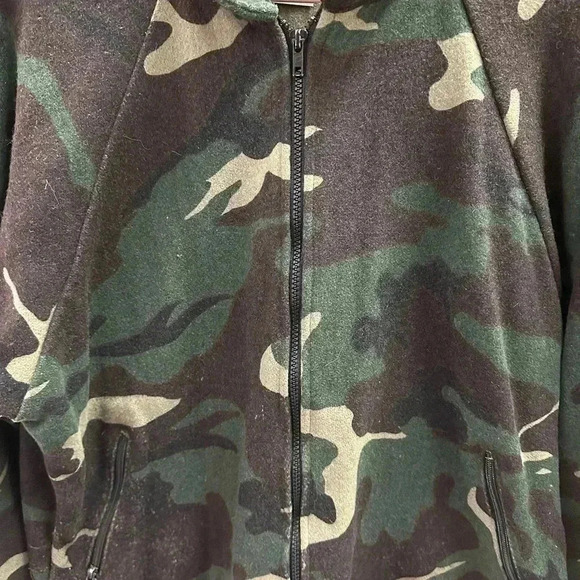 Vintage Codet Camouflage Zip-up Jacket Large - Picture 5 of 6